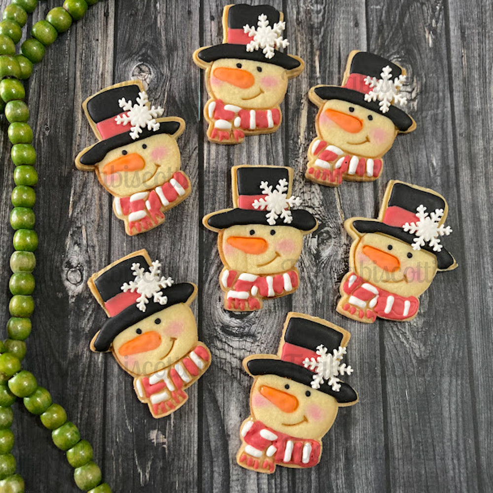 Pupazzo neve Testa Cookies Cutter - Formina - Stampo per biscotti o decorazione torte