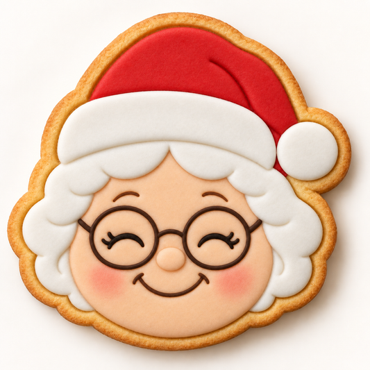 Père Noël - Visage - Emporte-pièce - Moule - Moule à biscuit ou décoration de gâteau