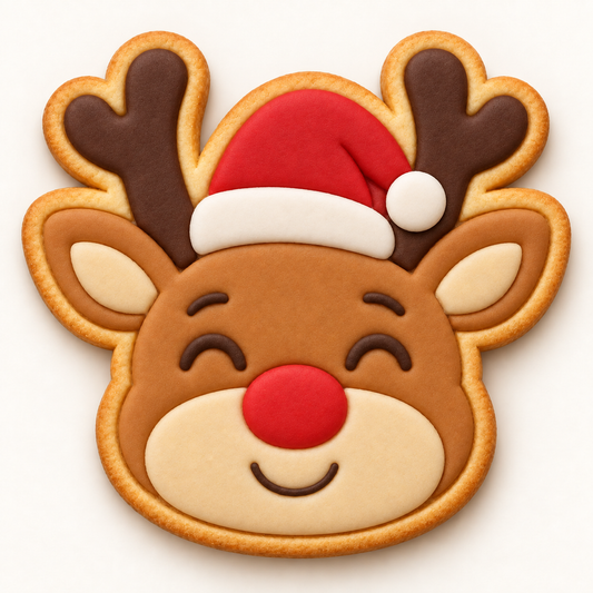 Père Noël - Visage - Emporte-pièce - Moule - Moule à biscuit ou décoration de gâteau