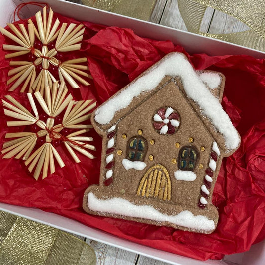 Casetta natalizia mod.1 - cookies cutter - formina - stampo - tagliabiscotti - 10 cm
