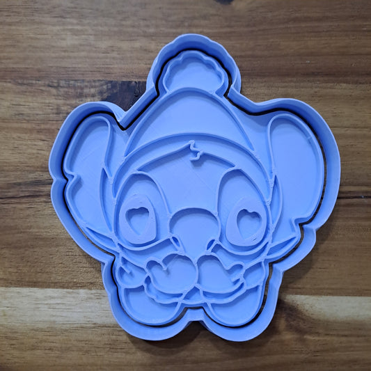 Stitc versione natalizia Mod.4 - alieno - Natale - Cookies Cutter - Formina - Stampo