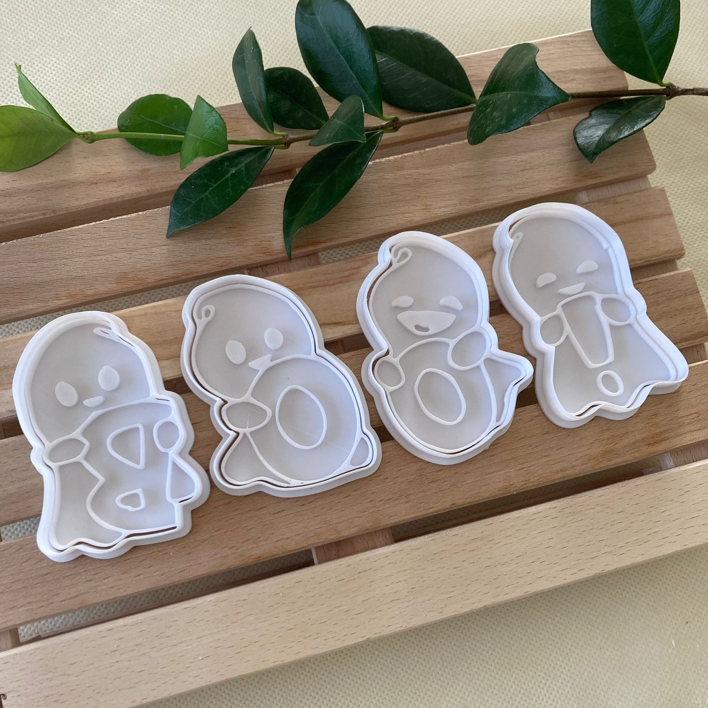 Set Fantasmini Boo! - Halloween - Cookies cutter - Formina - Stampo per pasta di zucchero