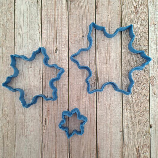 Set Fiocchi di neve - Fiocco di neve mod.1 - cookies cutter - formina - stampo - tagliabiscotti