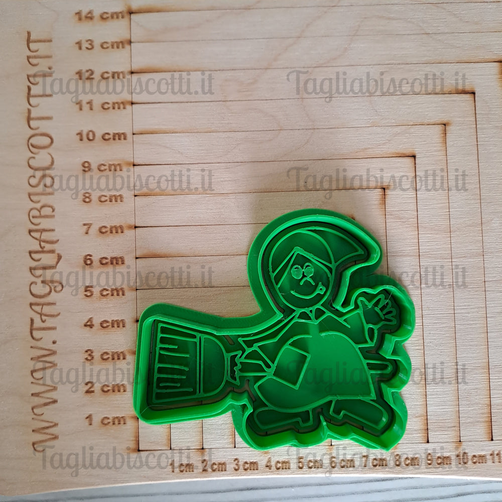 Emporte-pièce Befana avec balai - Emporte-pièce - Formina - Moule pour biscuits ou décoration de gâteaux