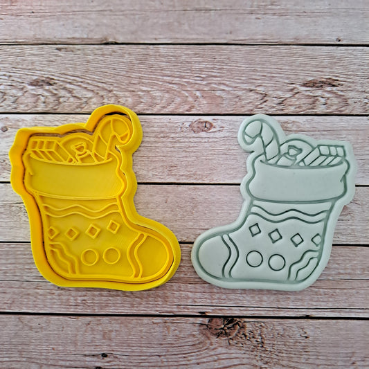 Tagliabiscotti Calza Mod1 - Befana - Epifania - Cookies Cutter - Formina - Stampo per biscotti o decorazione torte