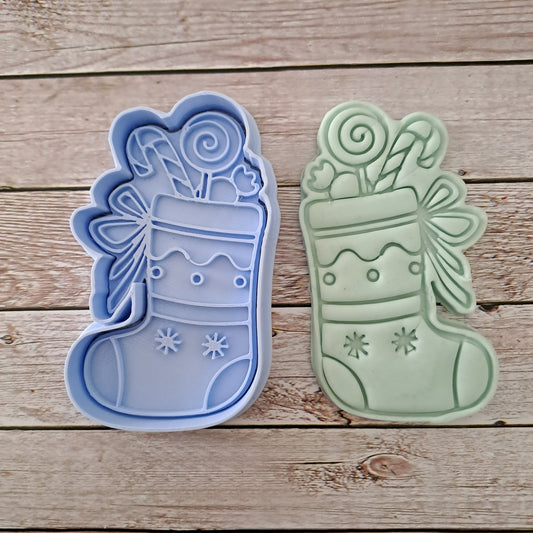 Tagliabiscotti Calza Mod2 - Befana - Epifania - Cookies Cutter - Formina - Stampo per biscotti o decorazione torte