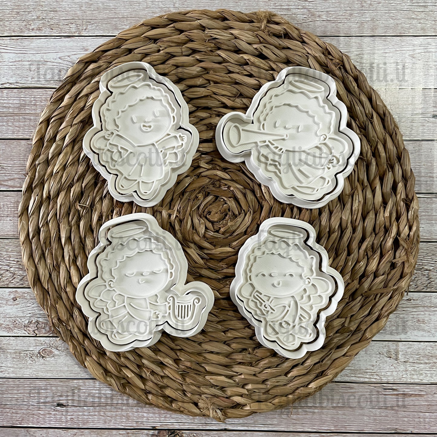 Angeli Angioletti - Natale - Cookies Cutter - Formine - Stampi per biscotti o decorazione torte