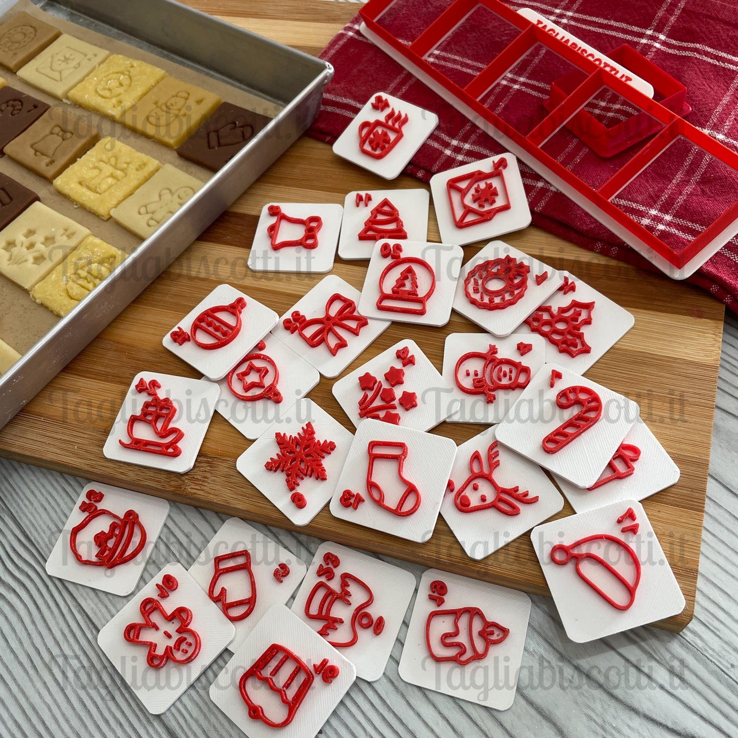 Calendario dell'avvento mod.1 - Natale - Cookies Cutter - Formine - Stampo per biscotti o decorazione torte