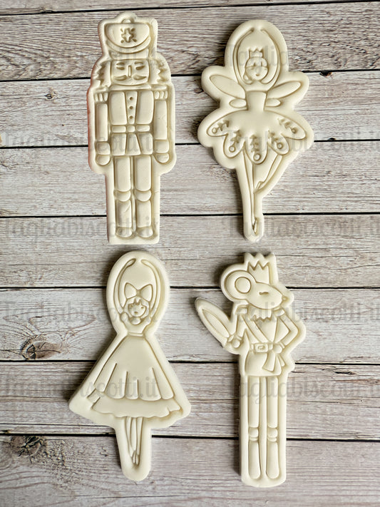 Tagliabiscotti Schiaccianoci - Personaggi Favola di Natale - Cookies Cutter - Formine - Stampi per biscotti o decorazione torte