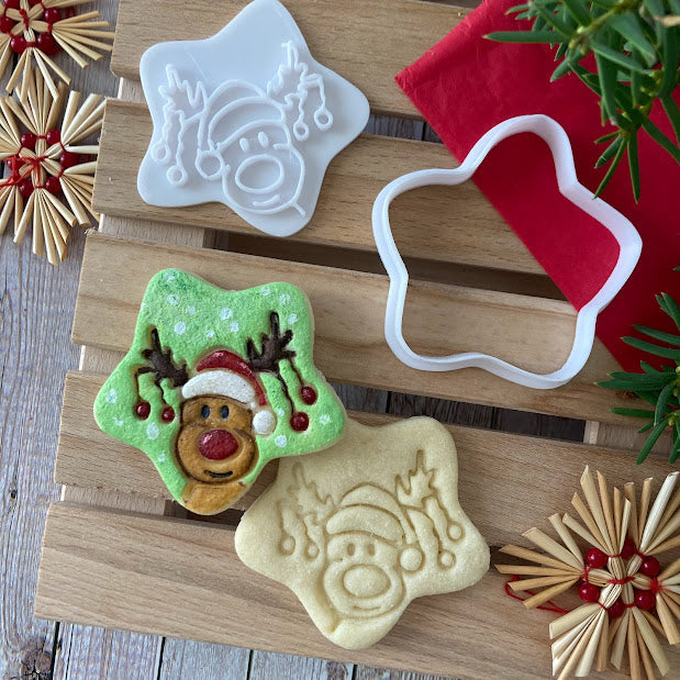 Set stelle Natale - Cookies Cutter - Formina - Stampo per biscotti o decorazione torte