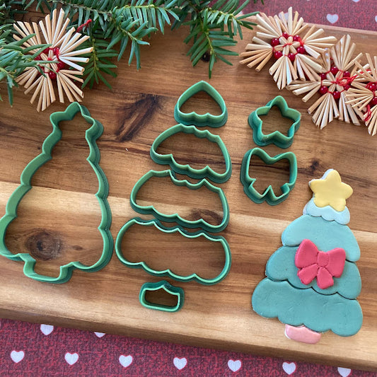 Albero di Natale sezionato - Cookies Cutter - Formina - Stampo per biscotti o decorazione torte