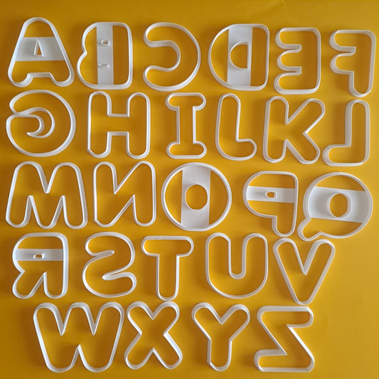 Alfabeto Mod.1 - Lettere 8 CM - Cutter - Tagliabiscotti