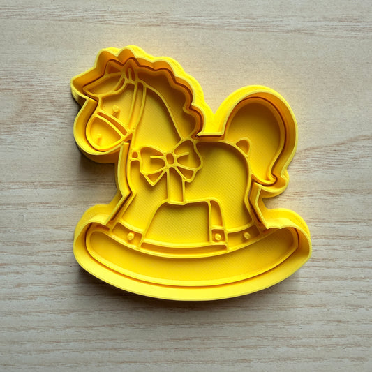 Tagliabiscotti Cavallino a dondolo Mod.4 - Cookies cutter - misure a scelta