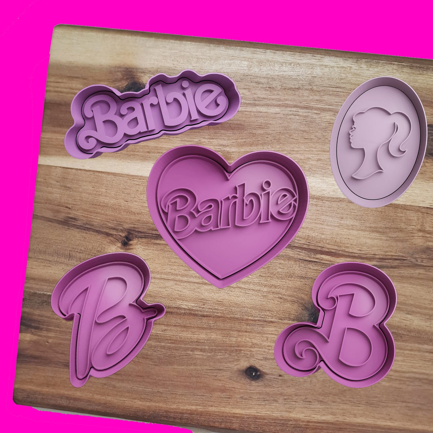 Barbie Set 2 - Cookies Cutter - Molds - Cookie cutters or PDZ