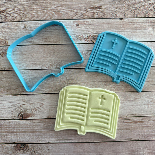 Libro sacro - Tagliabiscotti - Bibbia -Comunione- Cresima- Cookies Cutter - Formina