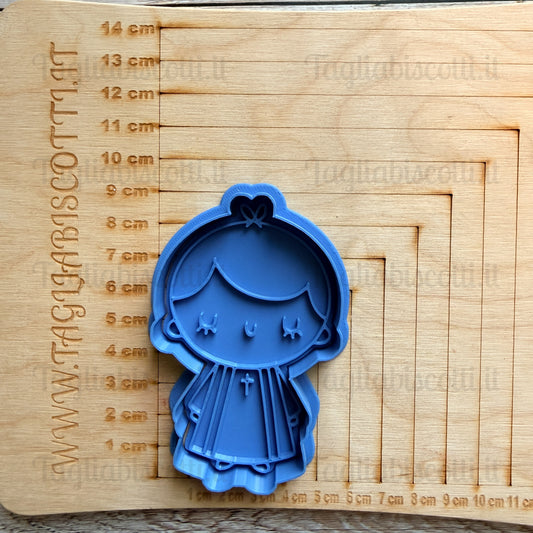 Tagliabiscotti Bambino Comunione Mod.3 – Biscotti Prima Comunione / Cresima - Cookies Cutter - Stampo per biscotti o decorazioni in pasta di zucchero