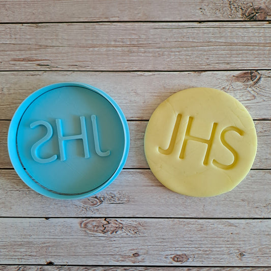 Tagliabiscotti Ostia JHS - Prima Comunione - Cookies cutter Stampo per decorazione biscotti e torte