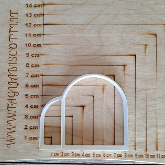 Wavy arched frame - Cookie cutter - Cookie cutters from 6cm to 10cm