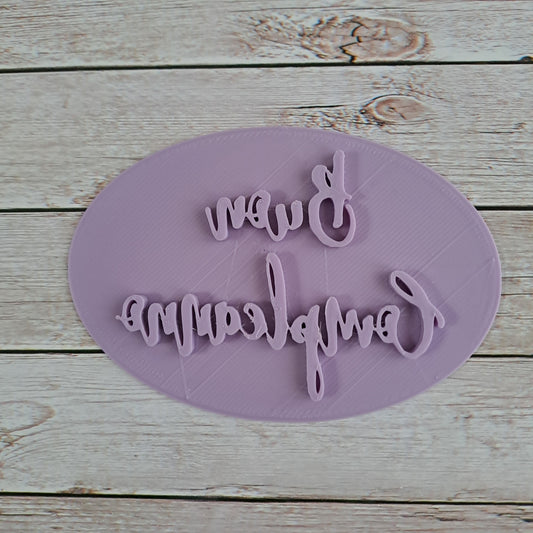 Stampo scritta Buon Compleanno font 16 - Cookies cutter - Formina per decorazione biscotti e torte