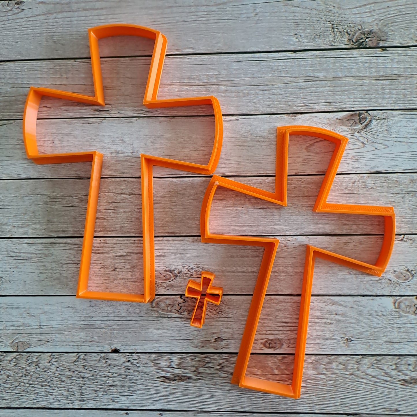 Cristo crucificado en 3 piezas - Cruz 3D - Comunión - Confirmación - Religión - 14 cm