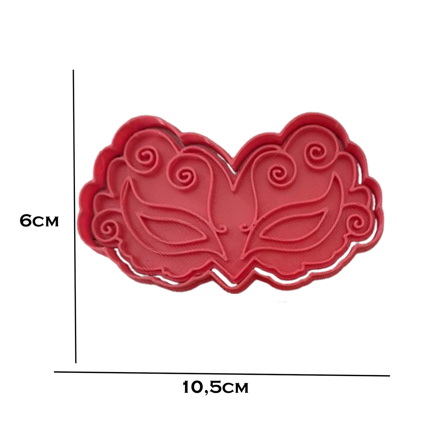 Set Maschere di Carnevale - Cookies Cutter - Tagliabiscotti per dolci di carnevale - Biscotti