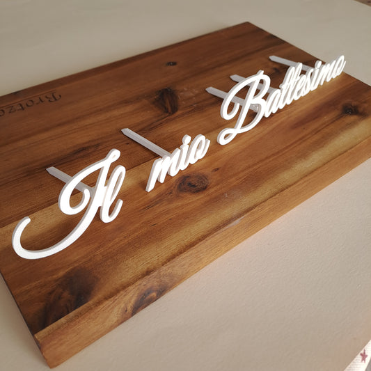 Mon Baptême - Cake Topper avec application frontale - 15cm