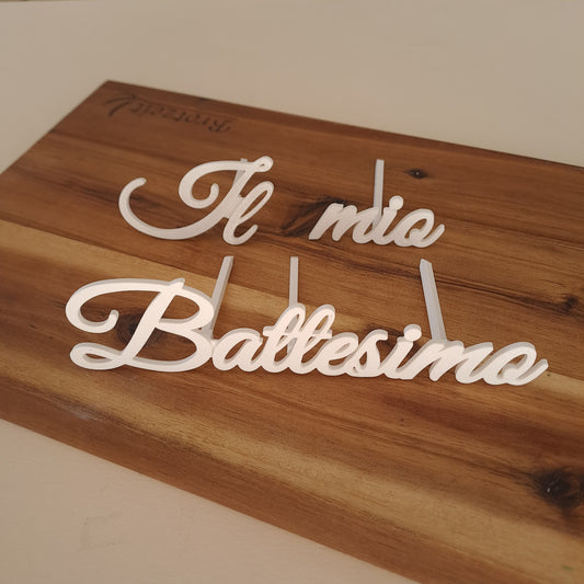 Mon Baptême - Cake Topper avec application frontale - 15cm