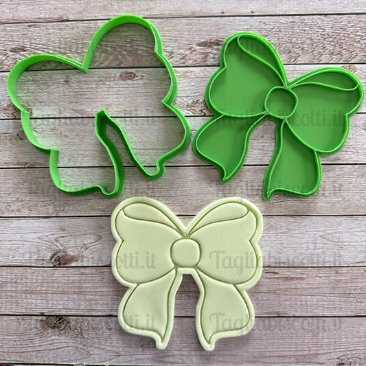 Tagliabiscotti Fiocco aperto - Nascita - Battesimo - New Born - Cookies Cutter - stampo