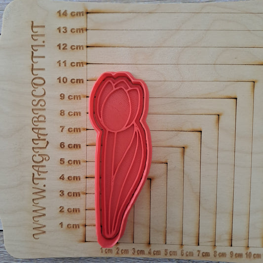 Tulipe mod.1 - Fleur - Emporte-pièce - Emporte-pièce ou gâteau - 10cm