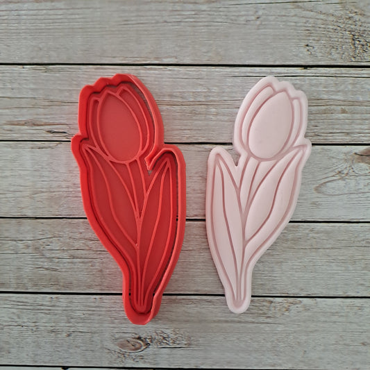 Tulipe mod.2 - Fleur - Emporte-pièce - Emporte-pièce ou gâteau - 10cm
