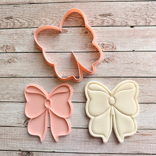 Tagliabiscotti Fiocco aperto mod 2- Nascita - Battesimo - New Born - Cookies Cutter - stampo