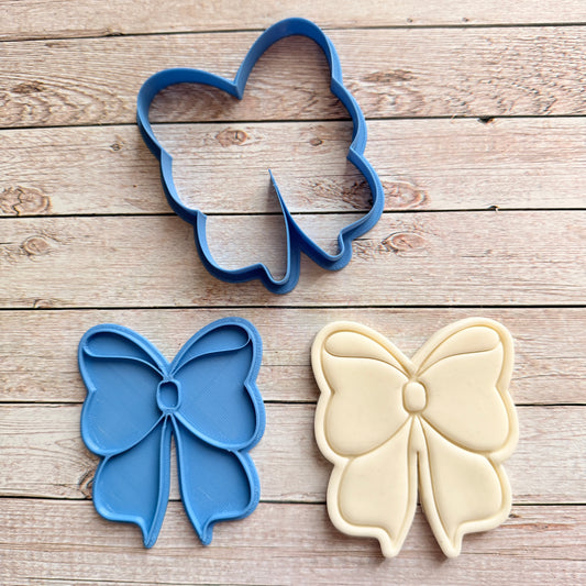 Tagliabiscotti Fiocco aperto mod 2- Nascita - Battesimo - New Born - Cookies Cutter - stampo