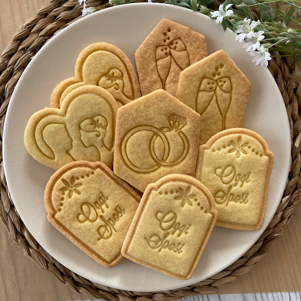 Tagliabiscotti Set Sposi mod.1 - Biscotti Matrimonio - Formina - Cookies cutter per biscotti nuziali