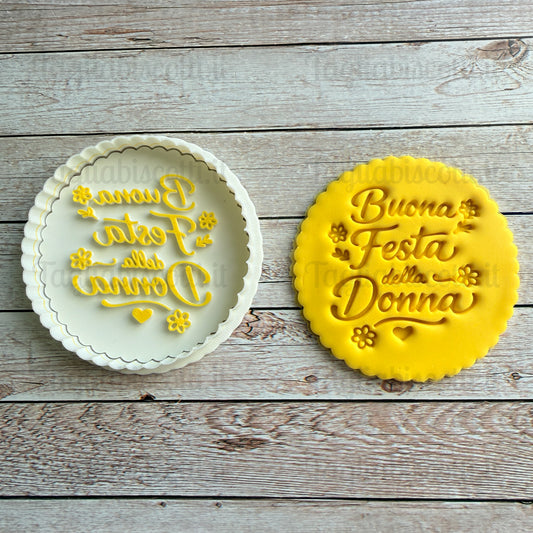 Tagliabiscotti Festa della Donna – Buona Festa della Donna - 8 Marzo - cookies cutter