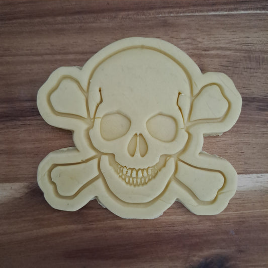 Teschio Pericolo di Morte - Pirati - Halloween - Cookies cutter - Formina - Stampo per pasta di zucchero