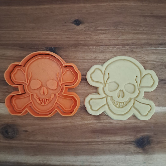 Teschio Pericolo di Morte - Pirati - Halloween  - Cookies cutter - Formina - Stampo per pasta di zucchero