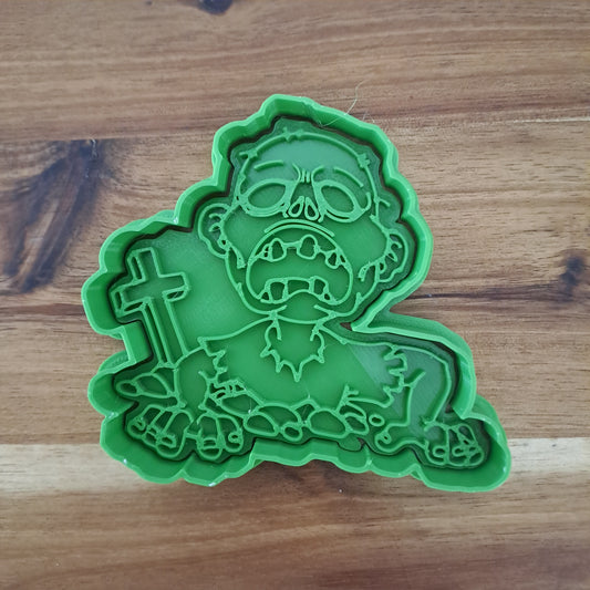 Zombie Mod.2 - Halloween  - Cookies cutter - Formina - Stampo per biscotti o decorazioni in pasta di zucchero per cake design