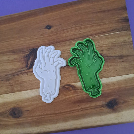 Braccio Zombie Mod.1 - Halloween - Cookies cutter - Formina - Stampo per biscotti o decorazioni in pasta di zucchero per cake design