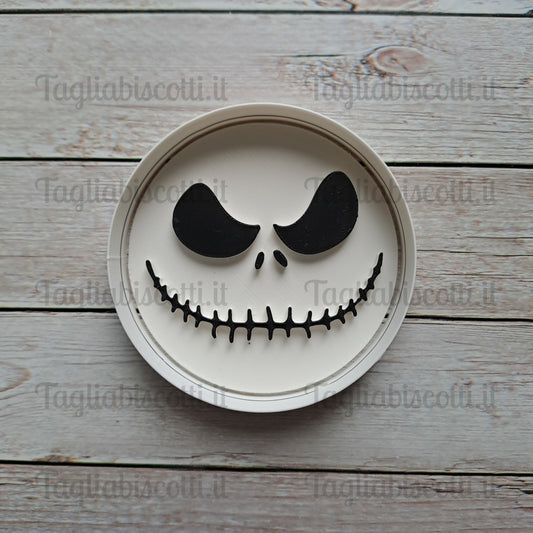 Teschio Rotondo - Halloween - Cookies cutter - Formina - Stampo per pasta di zucchero da 6 a 10cm