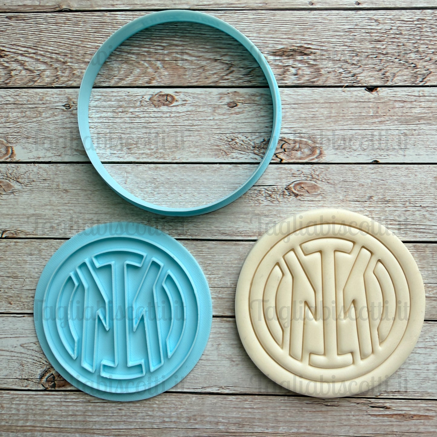 Tagliabiscotti Inter calcio - Stemma logo squadra di Calcio - Cookies cutter
