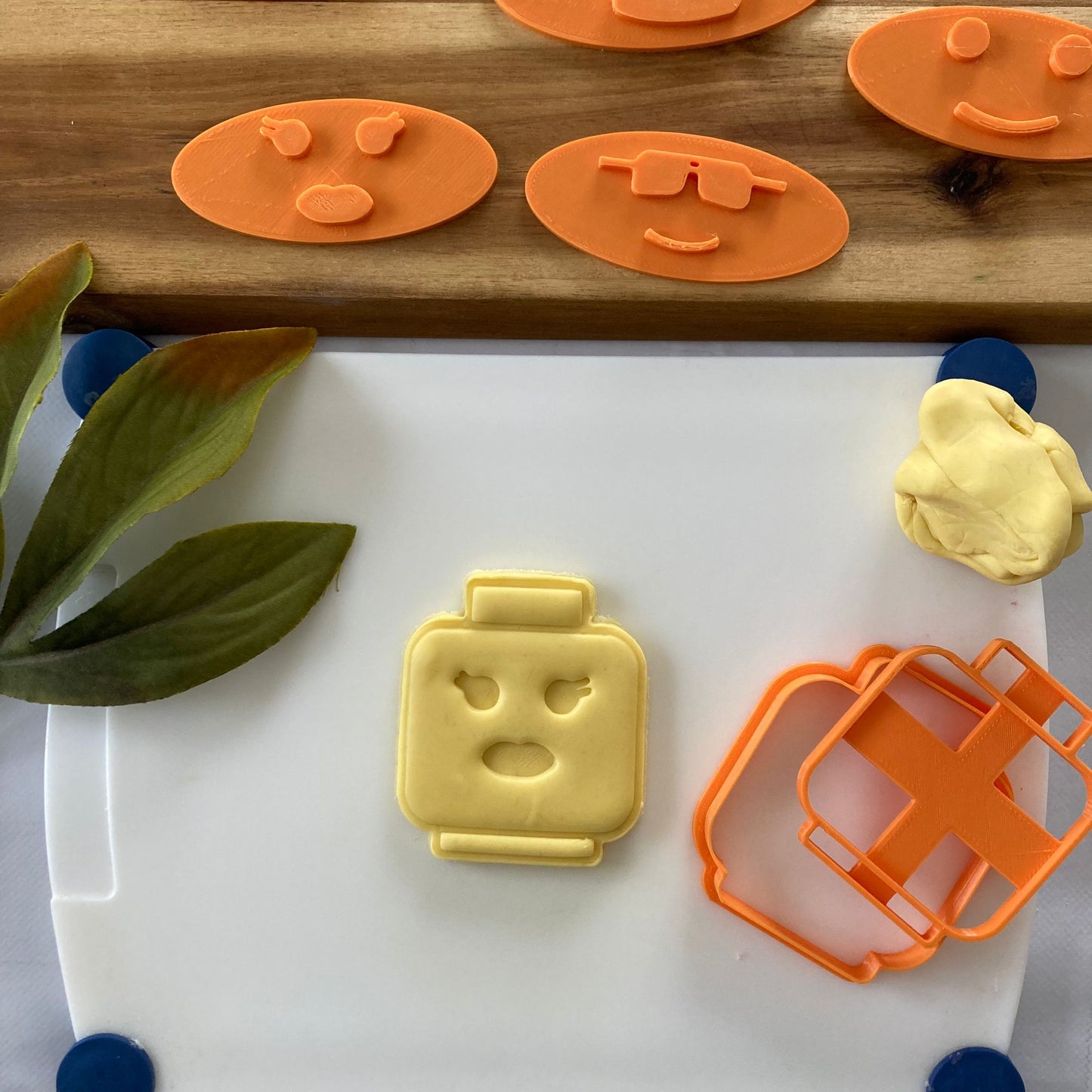 Lego Little Man Head with 8 interchangeable faces - Cookies Cutter - Mold - Mould