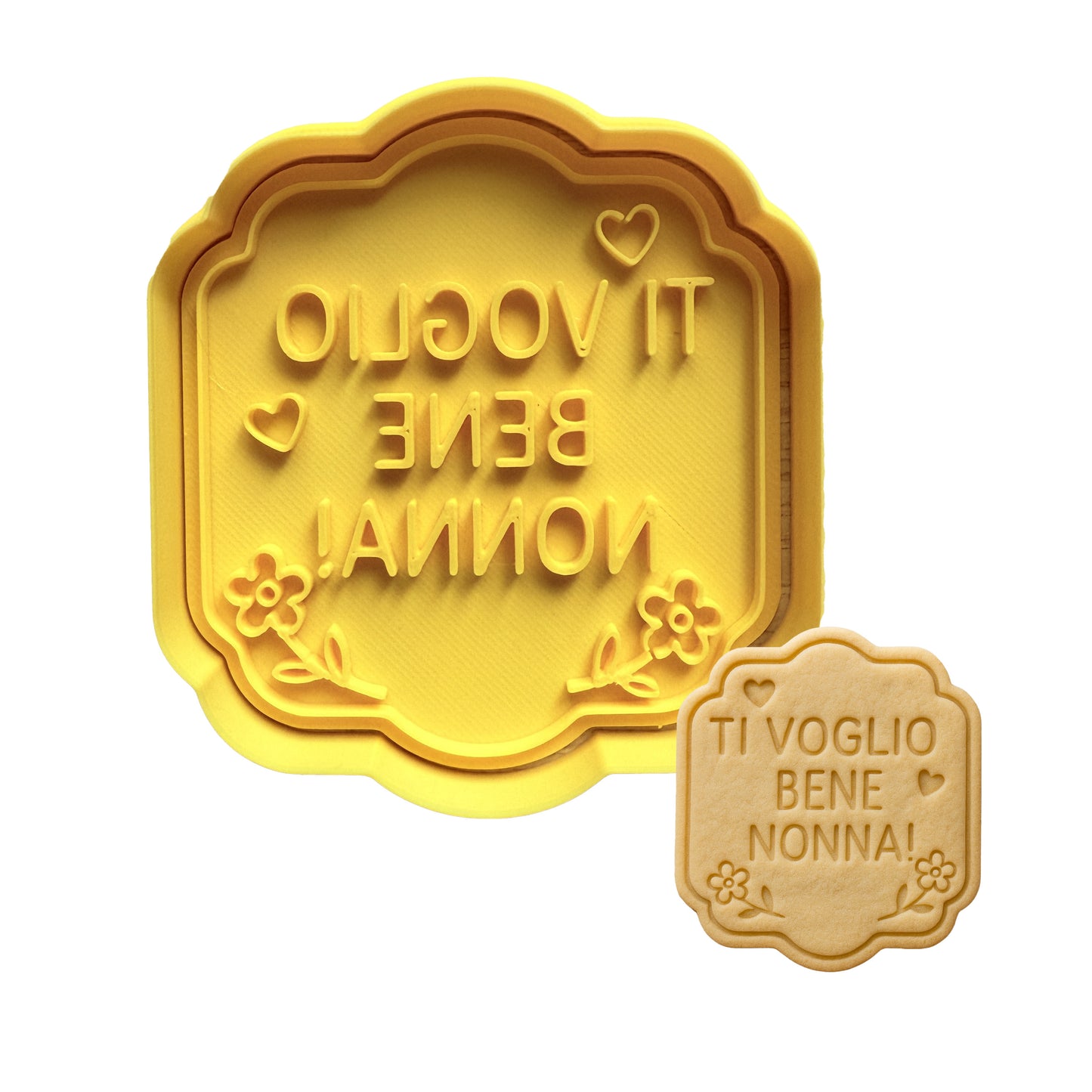 Visages des Grands-Parents Mod.1 - Fête des Grands-Parents - Emporte-pièce - Moule - Moule à Biscuit ou Pâte à Sucre - Cake Design