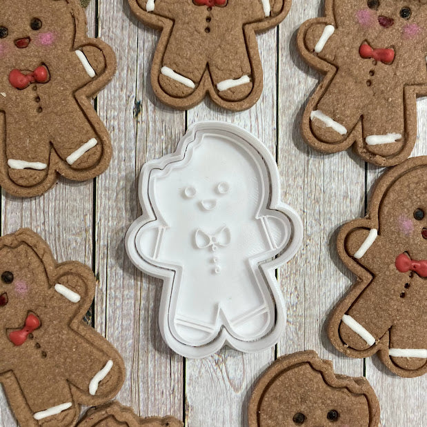 Gingerbread Con Cappello Pan Di Zenzero Mod.2 - Cookies Cutter Formina Stampo Per Biscotti O Decorazione Torte