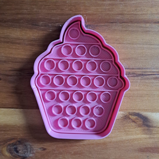 Pop IT Cupcake - Cookies Cutter - Formina - Stampo per biscotti o decorazione torte