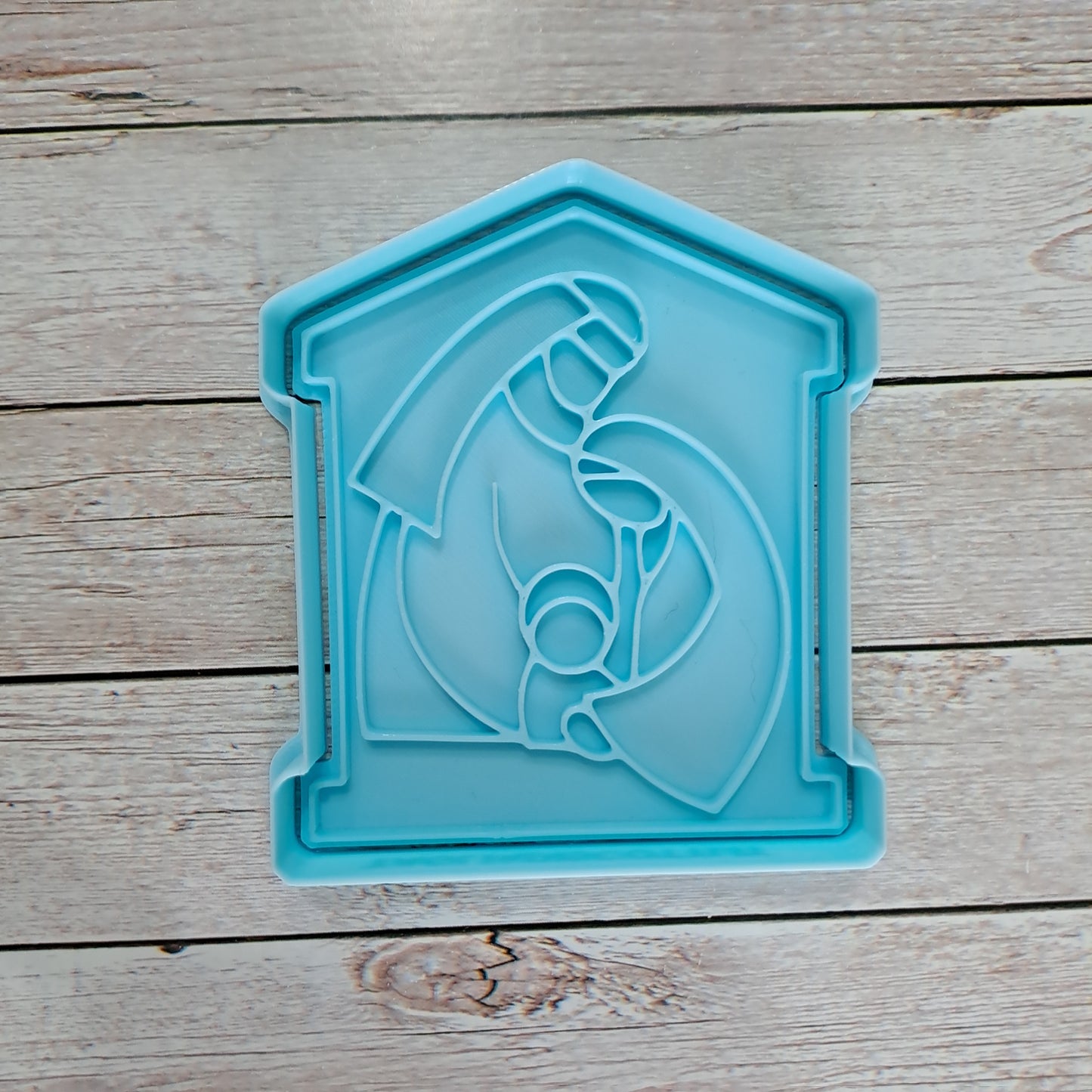 Maison de Noël mod.4 - emporte-pièce - moule - moule - emporte-pièce - 10 cm