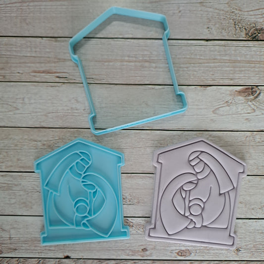Presepe - capanna - natività - cookies cutter - formina - stampo - tagliabiscotti - mod.2