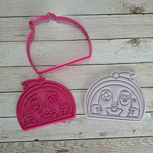 Maison de Noël mod.4 - emporte-pièce - moule - moule - emporte-pièce - 10 cm