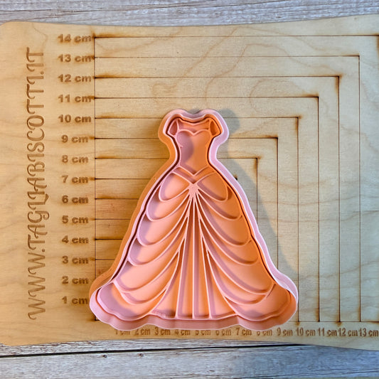 Tagliabiscotti Vestito Principessa – Cookie Cutter per biscotti o decorazioni