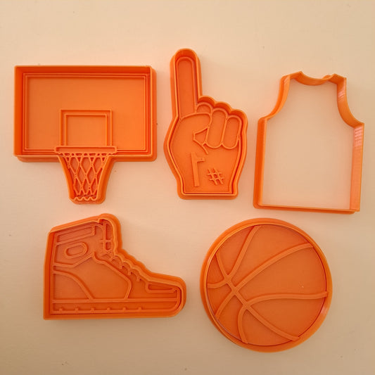 Basket - Pallacanestro - Set 5 stampi - Sport - Cookies cutter - Formina