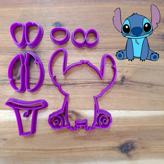Sectioned Stitch - Disney - Cookies Cutter - Mold - Mould